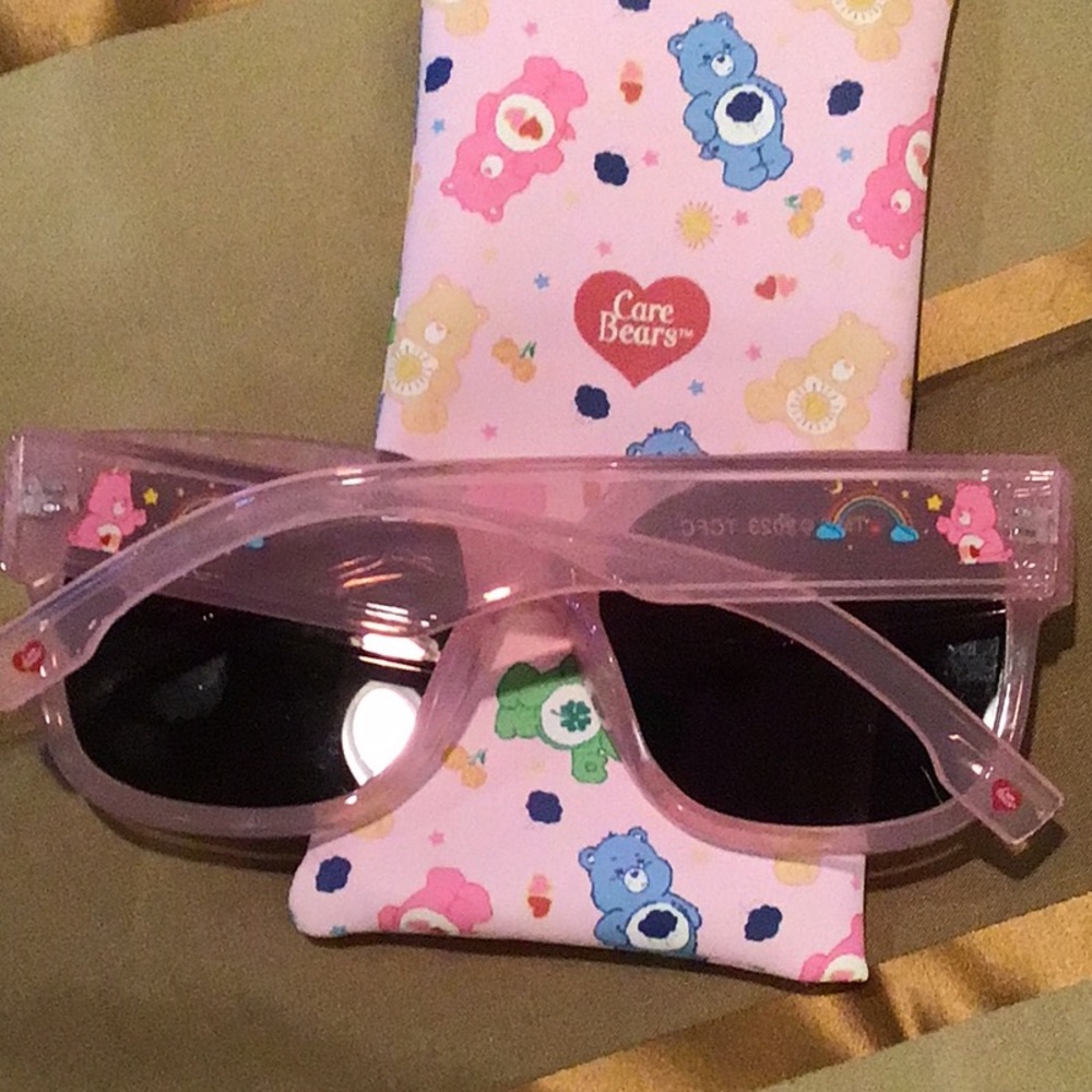 Care Bears Pink Sunglasses NWOT with case - Picture 3 of 3